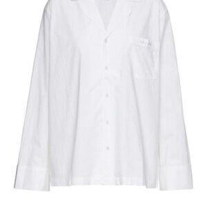 SKIMS Cotton Poplin Button Up Sleep Shirt *flawed